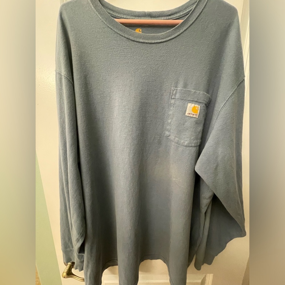 Men's Carhartt 2XL Long Sleeve Shirt, pre-owned.